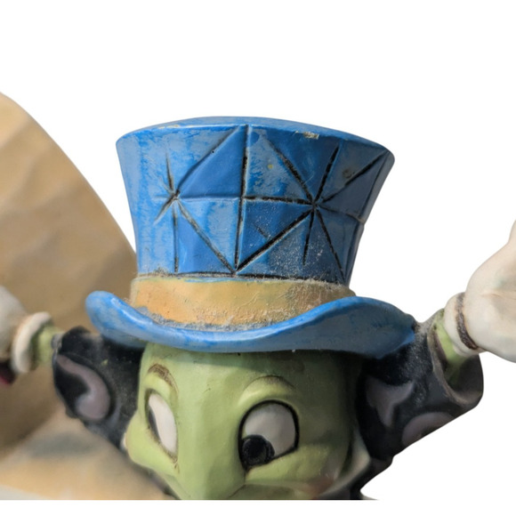 Jim Shore Disney Traditions Wish Word Plaque Jiminy Cricket 4032892 Rare HTF - Picture 9 of 13